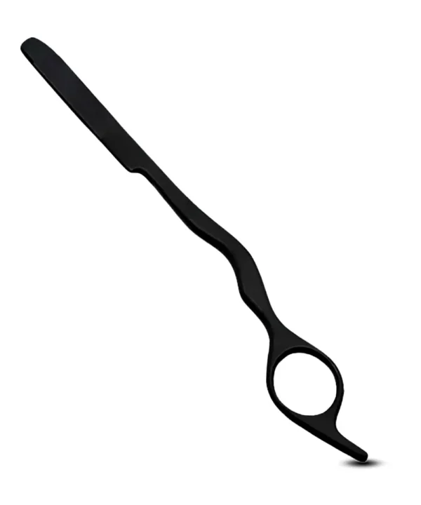 A sleek hair styling razor designed for thinning, texturizing, and cutting hair with precision.